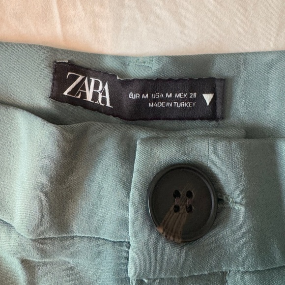 Zara Green Wide Leg Pants - Picture 5 of 12